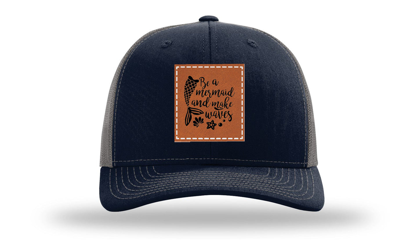 Mermaid Vibes Leather Patch Richardson 112 Hat