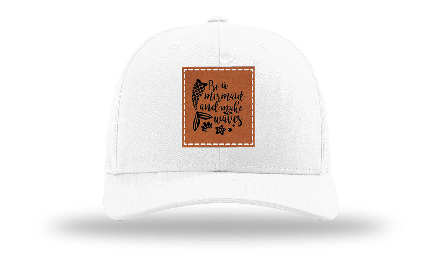 Mermaid Vibes Leather Patch Richardson 112 Hat