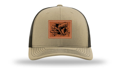 Dino T-Rex  Leather Patch Richardson 112 Hat-Khaki / Coffee
