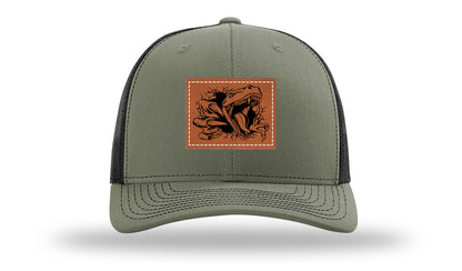 Dino T-Rex  Leather Patch Richardson 112 Hat-Loden / Black
