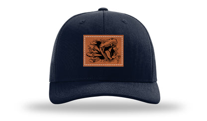Dino T-Rex  Leather Patch Richardson 112 Hat-Navy