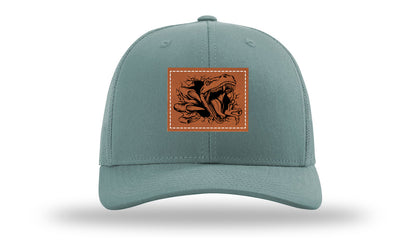 Dino T-Rex  Leather Patch Richardson 112 Hat-Smoke Blue
