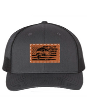 Load image into Gallery viewer, Bass Flag Leather Patch Richarson 112 Hat
