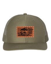 Load image into Gallery viewer, Bass Flag Leather Patch Richarson 112 Hat
