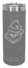 Load image into Gallery viewer, Grinch Laser Engraved Skinny Tumbler (Etched)
