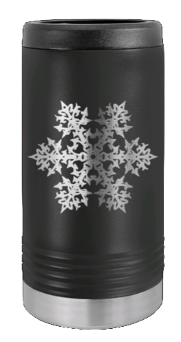 Snowflake Laser Engraved Slim Can Insulated Koosie