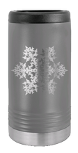 Load image into Gallery viewer, Snowflake Laser Engraved Slim Can Insulated Koosie
