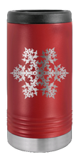 Load image into Gallery viewer, Snowflake Laser Engraved Slim Can Insulated Koosie
