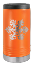 Load image into Gallery viewer, Snowflake Laser Engraved Slim Can Insulated Koosie
