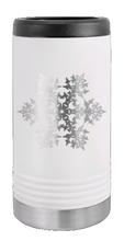 Load image into Gallery viewer, Snowflake Laser Engraved Slim Can Insulated Koosie
