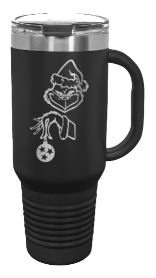 Grinch 2 40oz Handle Mug Laser Engraved