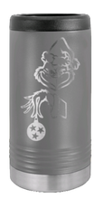 Load image into Gallery viewer, Grinch with Ornament Laser Engraved Slim Can Insulated Koosie
