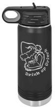 Load image into Gallery viewer, Drink Up Grinch Laser Engraved Water Bottle (Etched)
