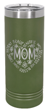Load image into Gallery viewer, Mom Laser Engraved Skinny Tumbler (Etched)
