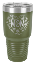 Load image into Gallery viewer, Mom Heart Laser Engraved Tumbler (Etched)
