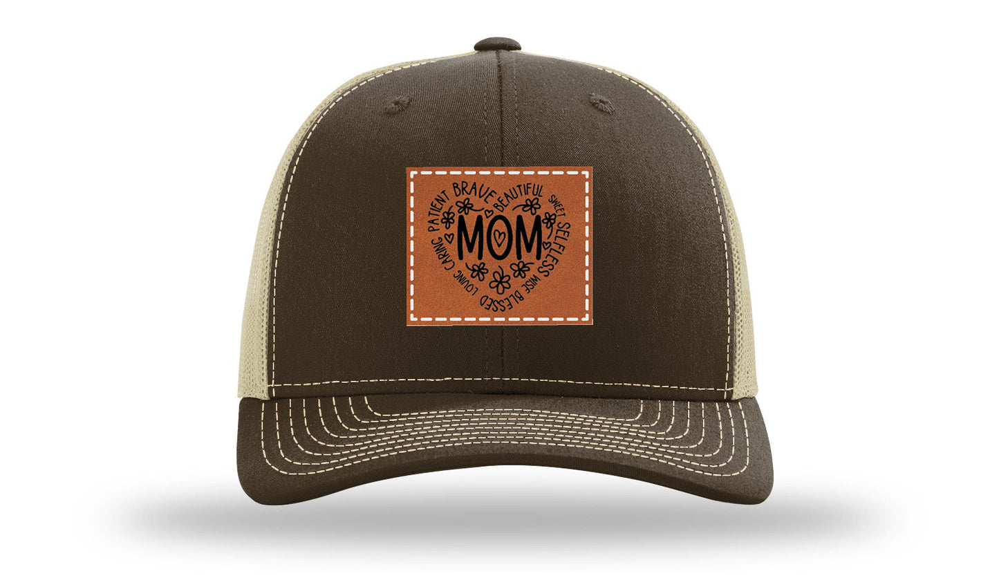 Mom Leather Patch Richardson 112 Hat