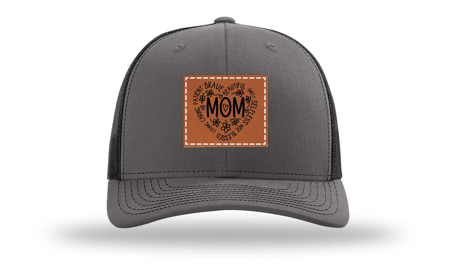 Mom Leather Patch Richardson 112 Hat