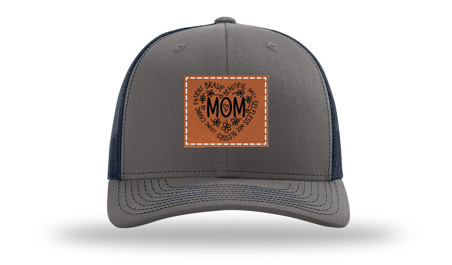 Mom Leather Patch Richardson 112 Hat
