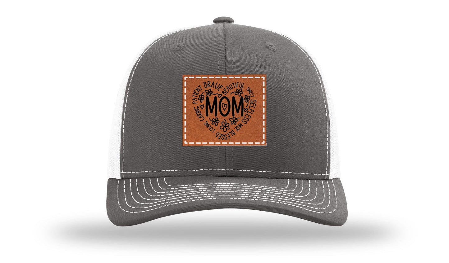 Mom Leather Patch Richardson 112 Hat