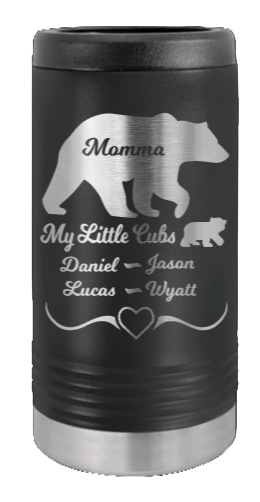 My Little Cubs Laser Engraved Slim Can Insulated Koosie