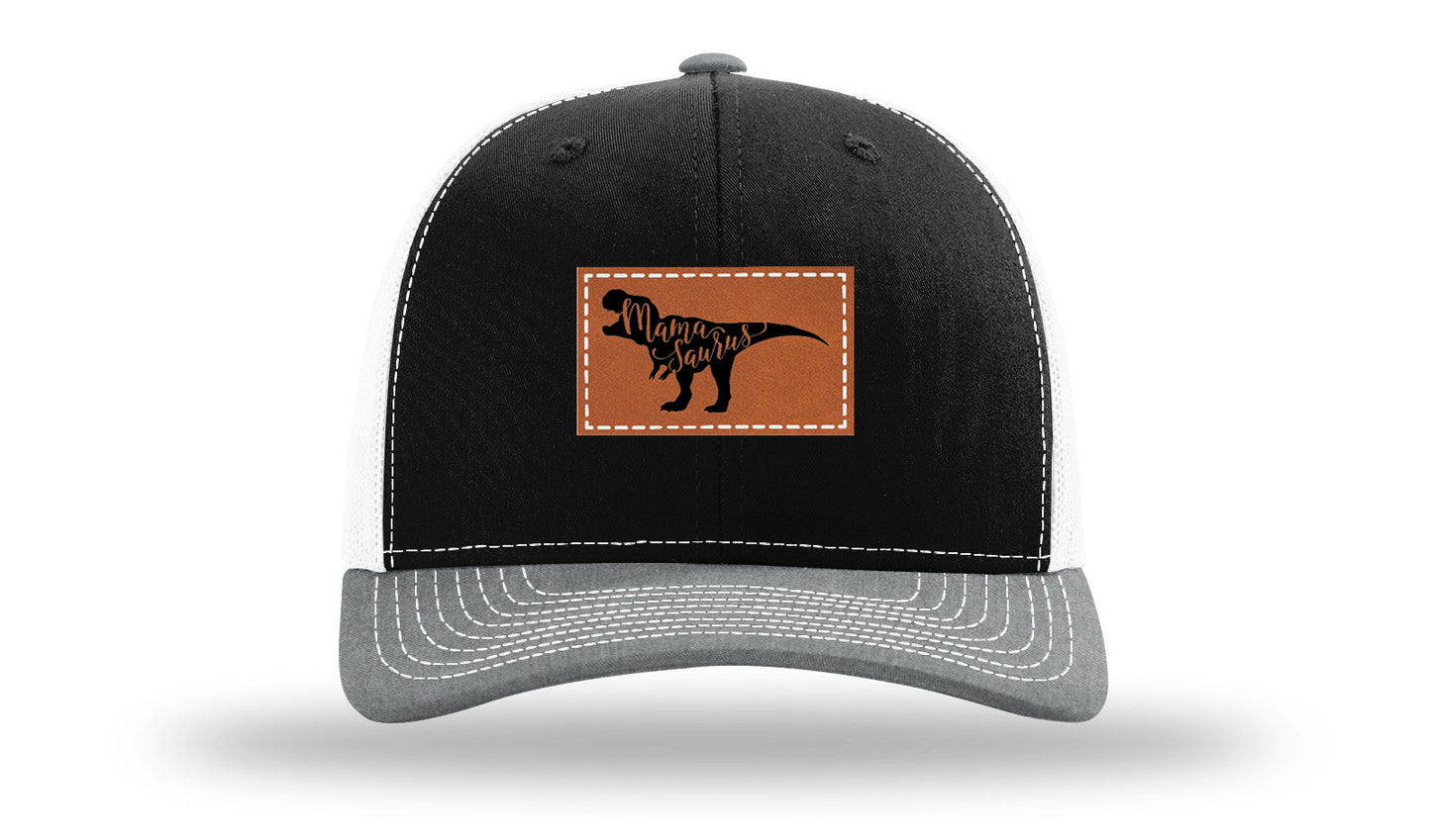 Mamasaurus Leather Patch Richardson 112 Hat