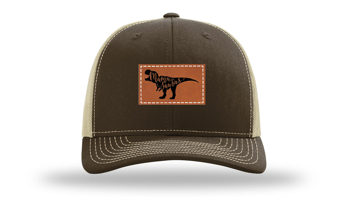Mamasaurus Leather Patch Richardson 112 Hat