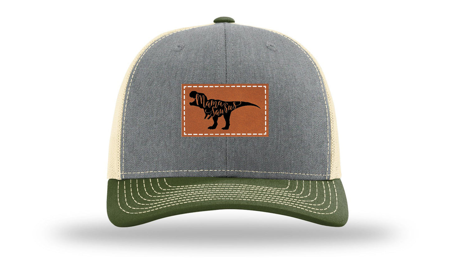 Mamasaurus Leather Patch Richardson 112 Hat