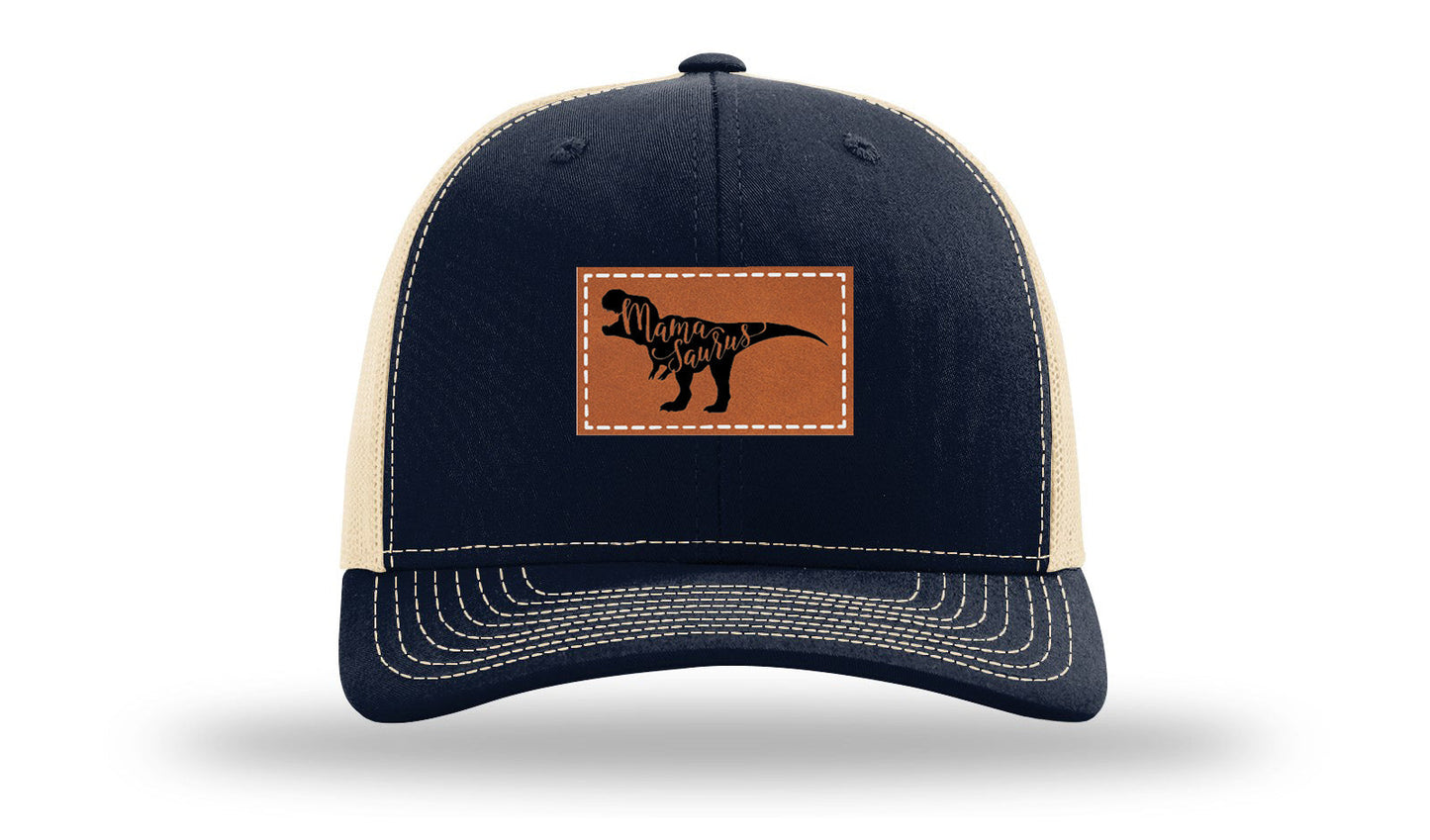 Mamasaurus Leather Patch Richardson 112 Hat