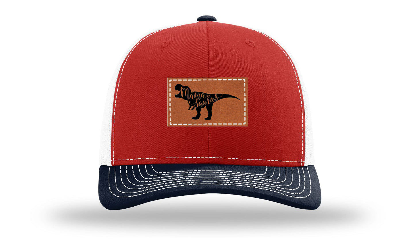 Mamasaurus Leather Patch Richardson 112 Hat