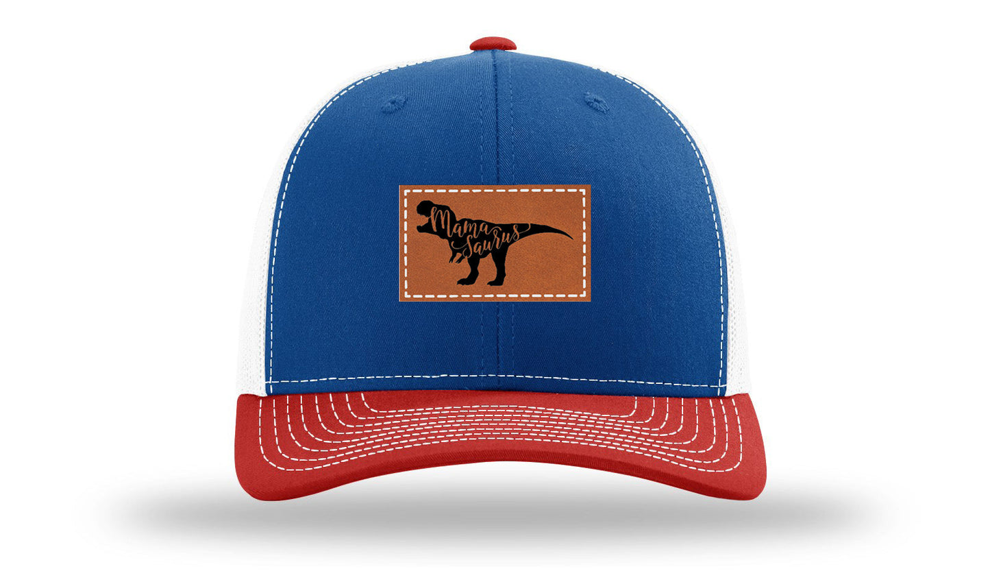 Mamasaurus Leather Patch Richardson 112 Hat