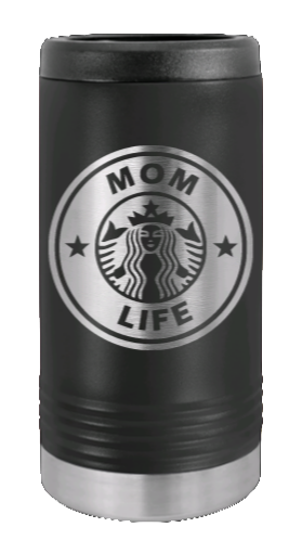 Mom Life Laser Engraved Slim Can Insulated Koosie