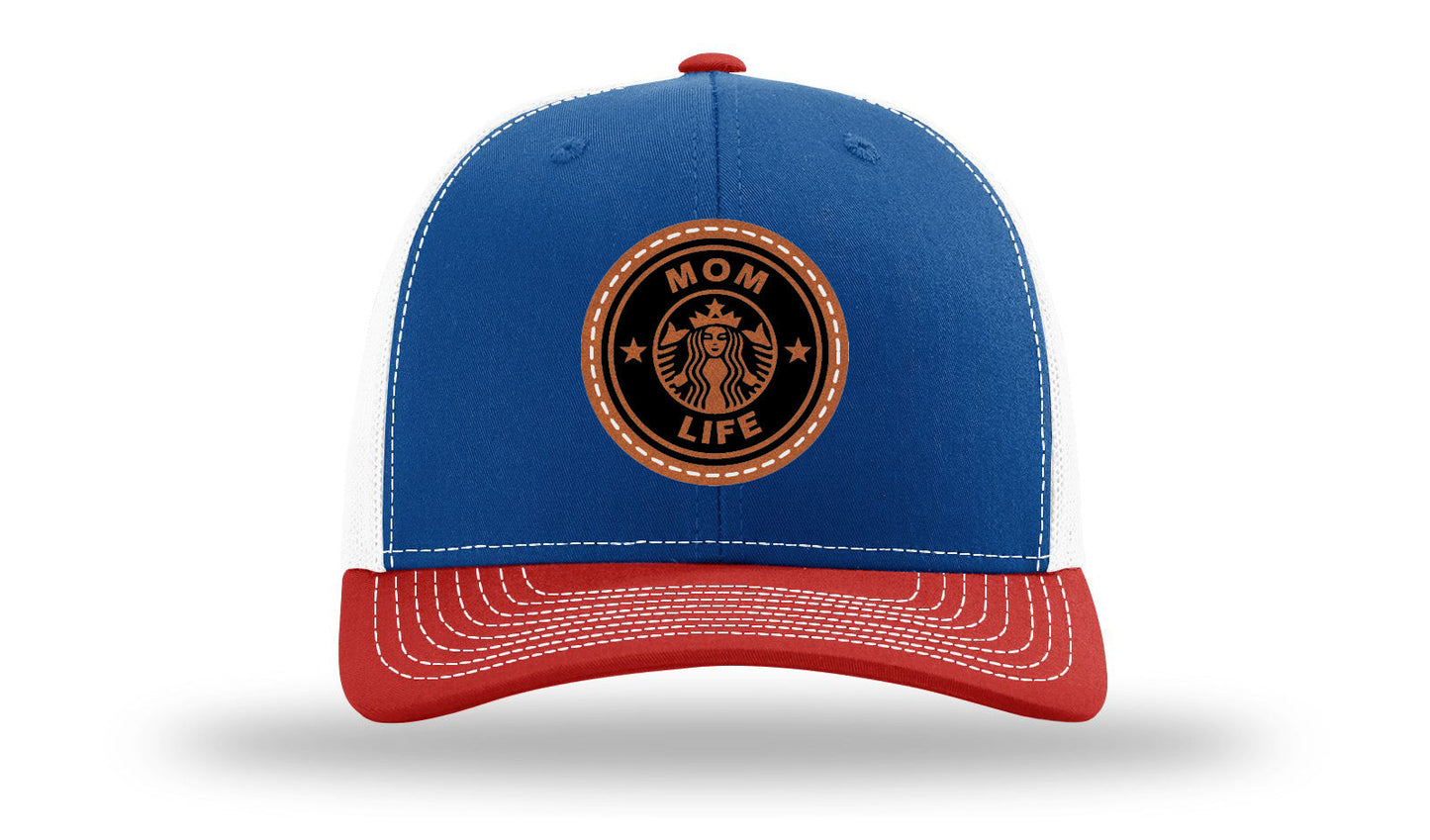 Mom Life Leather Patch Richardson 112 Hat