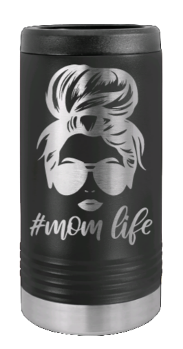 #Mom Life Laser Engraved Slim Can Insulated Koosie