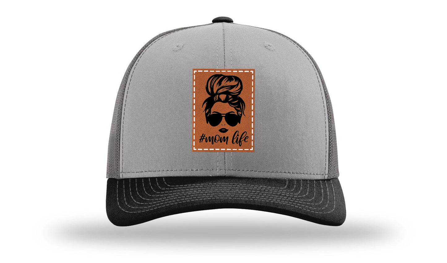 #Mom Life Leather Patch Richardson 112 Hat