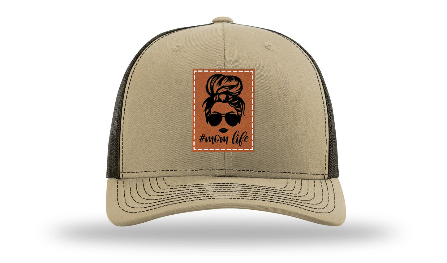 #Mom Life Leather Patch Richardson 112 Hat