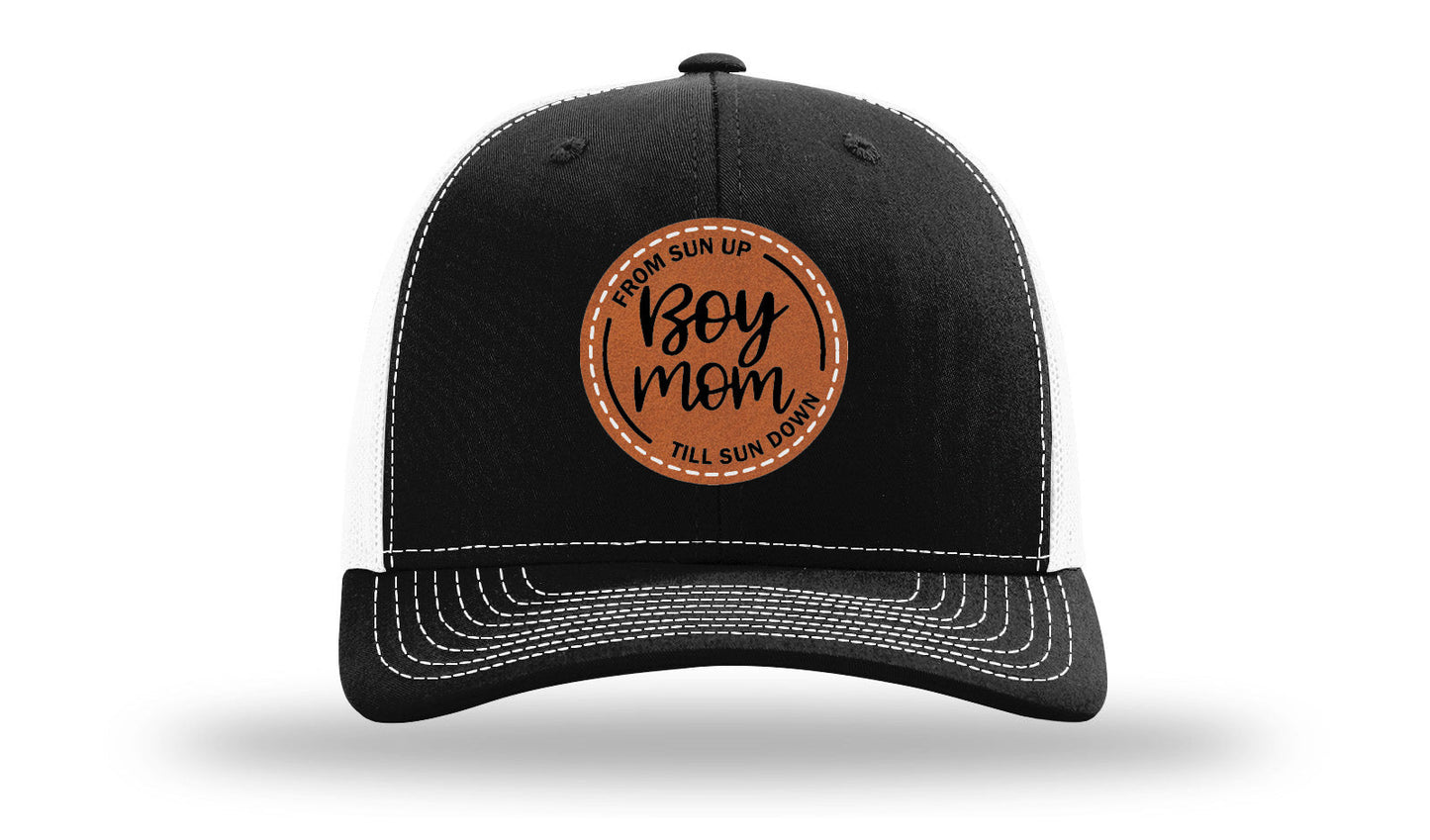 Boy Mom Leather Patch Richardson 112 Hat