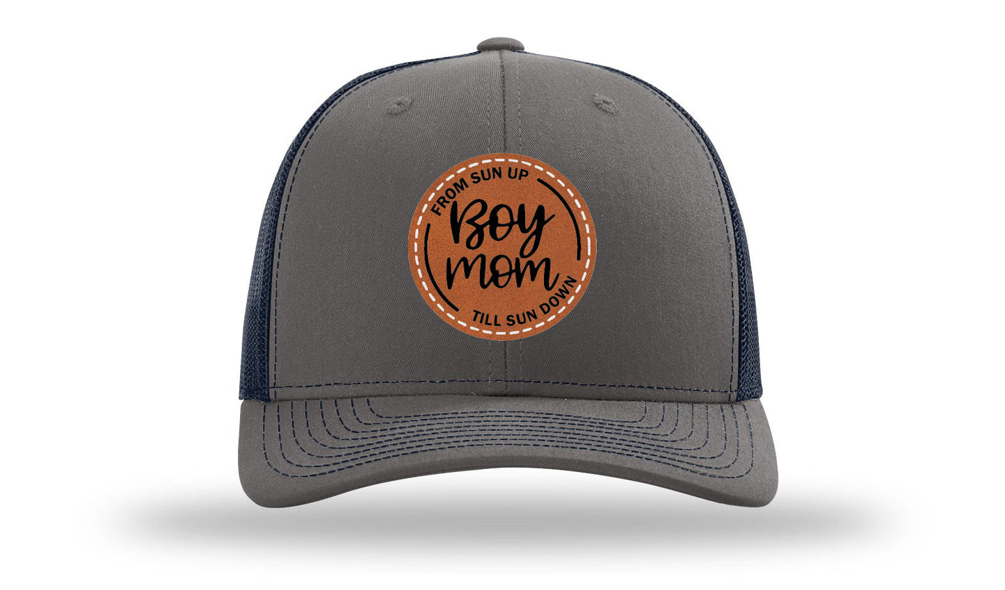 Boy Mom Leather Patch Richardson 112 Hat