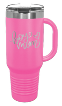 Load image into Gallery viewer, Boy Mom with Heart 40oz Handle Mug Laser Engraved
