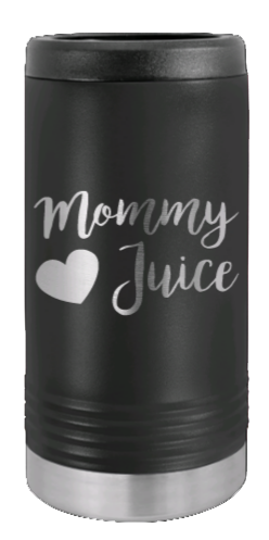 Mommy Juice Laser Engraved Slim Can Insulated Koosie