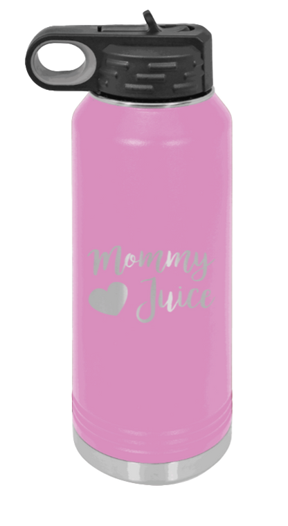 Mommy Juice - 32oz Water Bottle Laser Engraved- Light Purple