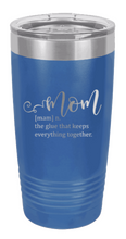 Load image into Gallery viewer, Mom Definition Laser Engraved Tumbler (Etched)
