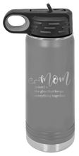 Load image into Gallery viewer, Mom Definition Laser Engraved Water Bottle (Etched)
