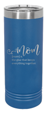 Load image into Gallery viewer, Mom Definition Laser Engraved Skinny Tumbler (Etched)
