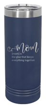 Load image into Gallery viewer, Mom Definition Laser Engraved Skinny Tumbler (Etched)
