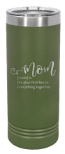 Load image into Gallery viewer, Mom Definition Laser Engraved Skinny Tumbler (Etched)
