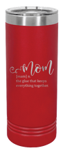 Load image into Gallery viewer, Mom Definition Laser Engraved Skinny Tumbler (Etched)
