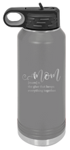 Load image into Gallery viewer, Mom Definition Laser Engraved Water Bottle (Etched)
