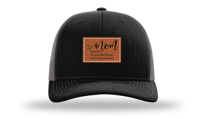 Mom Defined Leather Patch Richardson 112 Hat