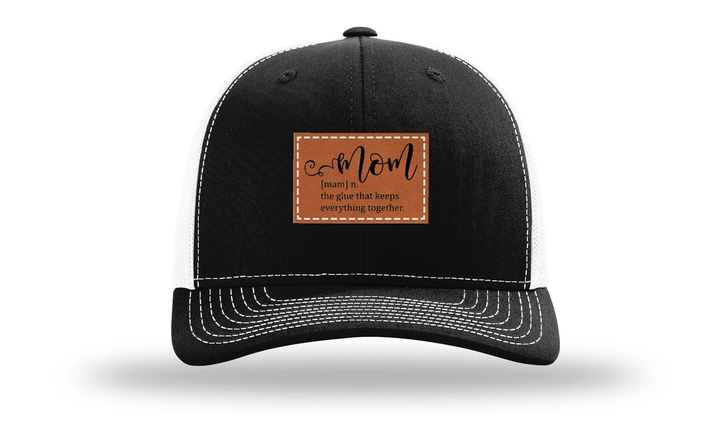 Mom Defined Leather Patch Richardson 112 Hat