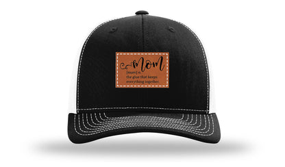 Mom Defined Leather Patch Richardson 112 Hat